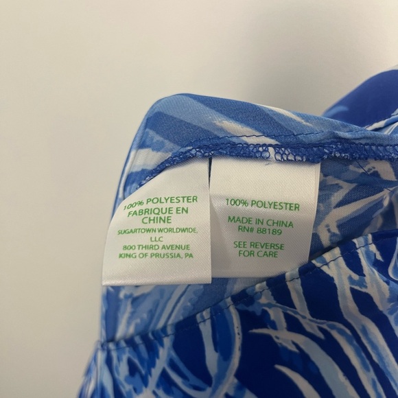 Lilly Pulitzer Dusk Jumpsuit Early Riser size medium blue racerback - Picture 9 of 10